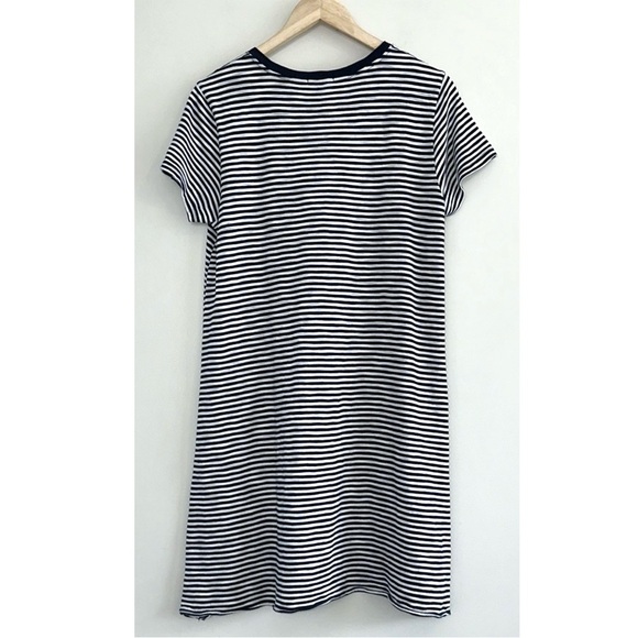 ATM Stripe Jersey Short Sleeve Dress - Picture 8 of 13
